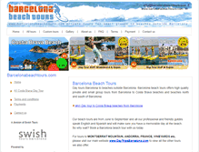 Tablet Screenshot of barcelonabeachtours.com